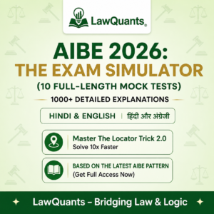 AIBE 2026 MOCK TESTS ENGLISH - HINDI BY LAWQUANTS
