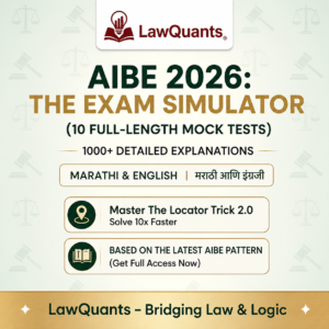 AIBE 2026 मॉक टेस्ट इंग्रजी - मराठी BY LAWQUANTS